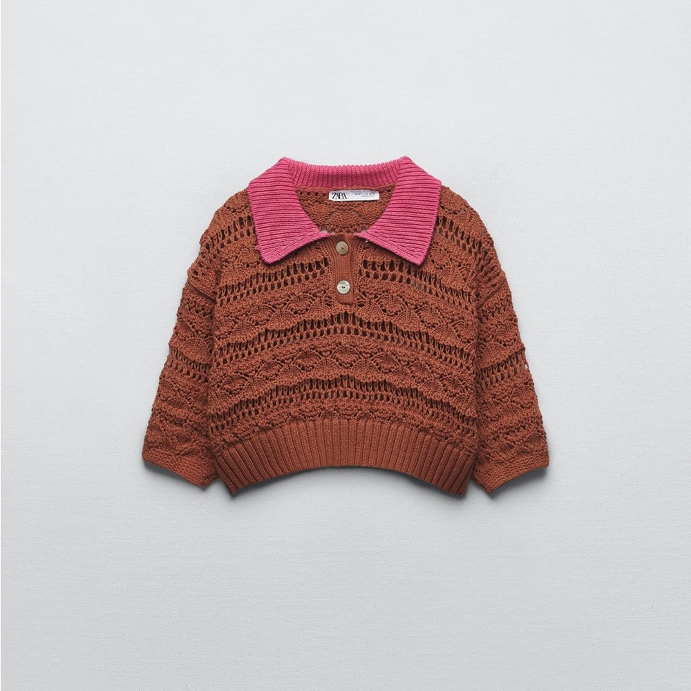 ZARA KNIT CROP TOP
